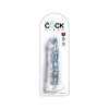  King Cock Clear 8 - tapadótalpas, nagy dildó (20cm)