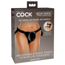 King Cock King Cock Elite Beginner&#039;s Body Dock - felcsatolható alsó (fekete) bugyi, női alsó