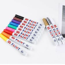 KING GARL Lakkmarker 2-3mm, kerek fekete filctoll, marker