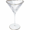 King Home KARE Hommage Martini Kristálypohár Arany Szegéllyel 240ml