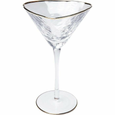 King Home KARE Hommage Martini Kristálypohár Arany Szegéllyel 240ml konyhai eszköz