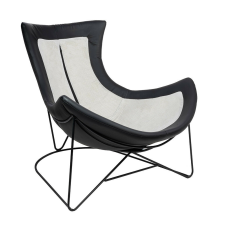  King Home Otilia Stand Fotel Bársony Sötétszürke Modern bútor