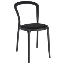 King Home SLIM szék fekete - polipropilén, szövet bútor