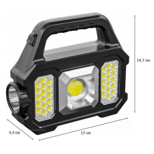 KING Kézi Akkumulátoros COB LED Lámpa Reflektor Napelemes Töltéssel MD103SOL kültéri világítás
