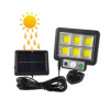 KING KÜLTÉRI SZOLÁR FALI LED LÁMPA - MX-781-6 8 Napelemes LED Fényszóró távirányítóval