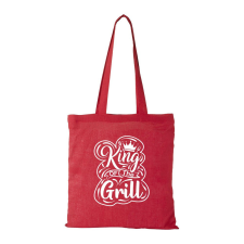  King of the grill - Bevásárló táska Piros egyedi ajándék