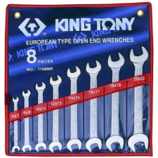 King Tony 8 részes villáskulcs készlet 6-22 mm villáskulcs