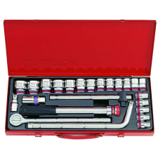 King Tony Dugókulcs készlet 1/2" 12 sz. COLOS 24 db-os KingTony dugókulcs
