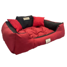 Kingdog piros-fekete kutyafekhely 145x115 cm szállítóbox, fekhely kutyáknak