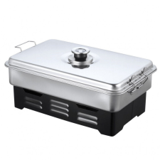 Kinghoff Ételfüstölő Kinghoff KH 1180, Hőmérő, 2 égő, 43x27 cm, Inox konyhai eszköz