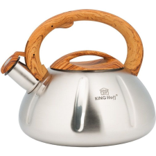 Kinghoff KH-3291 Teáskanna, Sípszóval, Inox-fa, 2.0L (KH-3291) vízforraló és teáskanna