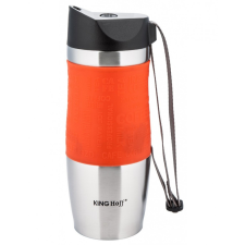 Kinghoff utazó bögre 380ml - narancssárga / inox (KH-4176O) termosz