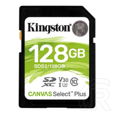 Kingston 128 GB SDXC Card  Canvas Select Plus (Class 10, UHS-I, V30) memóriakártya