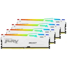 Kingston 128GB DDR5 5600MHz Kit(4x32GB) Fury Beast RGB White (KF556C40BWAK4-128) memória (ram)