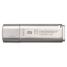 Kingston 128GB IronKey Locker+ 50 USB 3.2 Gen 1 Pendrive - Ezüst (IKLP50/128GB) pendrive