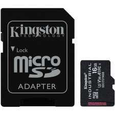 Kingston 16GB microSDHC CL10 U3 V30 A1 Industrial + adapterrel memória (ram)