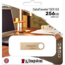  Kingston 256GB DataTraveler SE9 G3 USB-A 3.2 Gen 1 pendrive arany pendrive