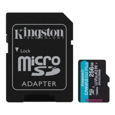 Kingston 256GB microSDXC Kingston Canvas Go! Plus UHS-I U3 V30 A2 + adapter  (SDCG3/256GB) memóriakártya