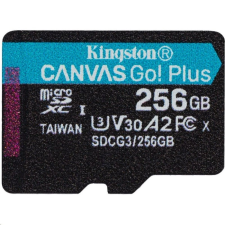 Kingston 256GB microSDXC Kingston Canvas Go! Plus UHS-I U3 V30 A2 (SDCG3/256GBSP) memóriakártya
