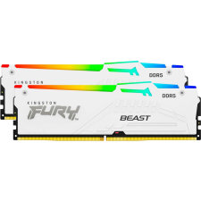 Kingston 32GB / 6000 KF560C30BWAK2-32 Fury Beast White RGB DDR5 RAM KIT (2x16GB) memória (ram)