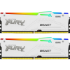 Kingston 32GB DDR5 5200MHz Kit(2x16GB) Fury Beast RGB White (KF552C40BWAK2-32)