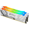 Kingston 32GB DDR5 6800MHz Kit(2x16GB) Fury Beast RGB Expo White KF568C34BWEAK2-32 (KF568C34BWEAK2-32)