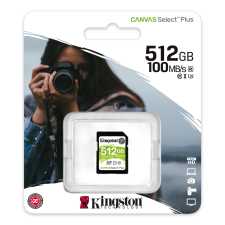 Kingston 512GB Canvas Select Plus SDXC UHS-I CL10 memóriakártya memóriakártya