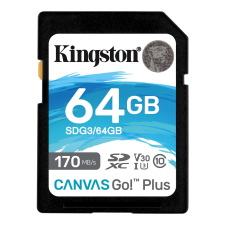 Kingston 64GB Canvas Go! Plus SDXC UHS-I CL10 memóriakártya memóriakártya