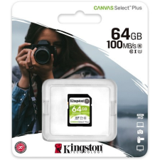 Kingston 64GB Canvas Select Plus Class 10 UHS-1 SDXC memóriakártya memóriakártya