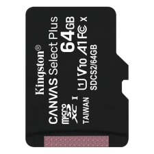 Kingston 64GB microSDXC Canvas Select Plus 100R A1 C10 Card adapter nélkül (SDCS2/64GBSP) memóriakártya
