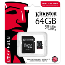 Kingston 64GB SD micro Industrial (SDXC Class 10 A1) (SDCIT2/64GB) memória kártya + olvasó memóriakártya