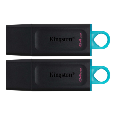 Kingston 64GB Traveler Exodia USB 3.0 Pendrive - Fekete/Kék (2db/csomag) pendrive