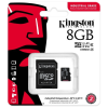 Kingston 8GB SD micro Industrial (SDHC Class 10 A1) (SDCIT2/8GB) memória kártya + olvasó