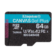 Kingston Canvas Go! Plus 64GB MicroSDXC 160 MB/s SDCG4/64GBSP memóriakártya