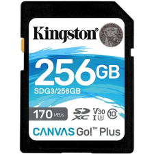 Kingston Canvas Go! Plus SDXC 256GB + SD adapter memóriakártya