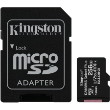 Kingston Canvas Select Plus micro SDXC 256GB Class 10 UHS-I + SD adapter memóriakártya