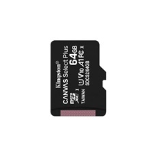 Kingston Canvas Select Plus MicroSDXC memóriakártya, 64GB, 100R A1 C10 memóriakártya