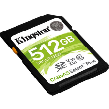 Kingston Canvas Select Plus SDXC 512GB Class 10 UHS-I memóriakártya
