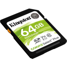 Kingston Canvas Select Plus SDXC 64GB Class 10 UHS-I memóriakártya