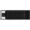 Kingston DataTraveler 70 256GB USB 3.0 Type C Fekete
