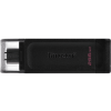 Kingston DataTraveler 70 USB-C 3.2 Gen1 Pendrive, 256GB, fekete (DT70/256GB)