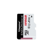 Kingston Memóriakártya MicroSDXC 128GB High Endurance 95R/45W C10 A1 UHS-I memóriakártya