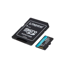 Kingston Memóriakártya MicroSDXC 256GB Canvas Go Plus 170R A2 U3 V30 + Adapter memóriakártya