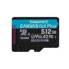 Kingston microSDXC memória kártya 512GB Class 10 UHS-I U3 (170/90) Canvas Go! Plus (SDCG3/512GBSP) memória (ram)