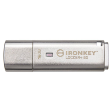 Kingston Pen Drive 16GB Kingston Ironkey Locker+ 50 USB 3.2 ezüst (IKLP50/16GB) (IKLP50/16GB) pendrive