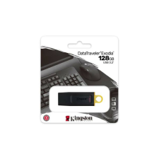 Kingston Pendrive, 128GB, USB 3.2, KINGSTON DataTraveler Exodia, fekete-sárga (UK128DTX) pendrive