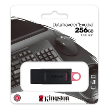 Kingston Pendrive - Datatraveler Exodia DTX/256GB (256GB, USB3.2, fekete) pendrive