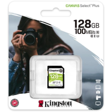 Kingston SDXC 128GB CANVAS SELECT PLUS 100R C10 UHS-I U3 V30 (SDS2/128GB) - Memóriakártya memóriakártya