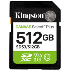 Kingston SDXC 512GB Canvas Select Plus Gen 3 memóriakártya