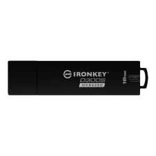 Kingston Technology IronKey D300 USB flash meghajtó 16 GB USB A típus 3.2 Gen 1 (3.1 Gen 1) Fekete (IKD300SM/16GB) pendrive